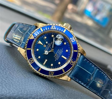 rolex submariner alligator strap